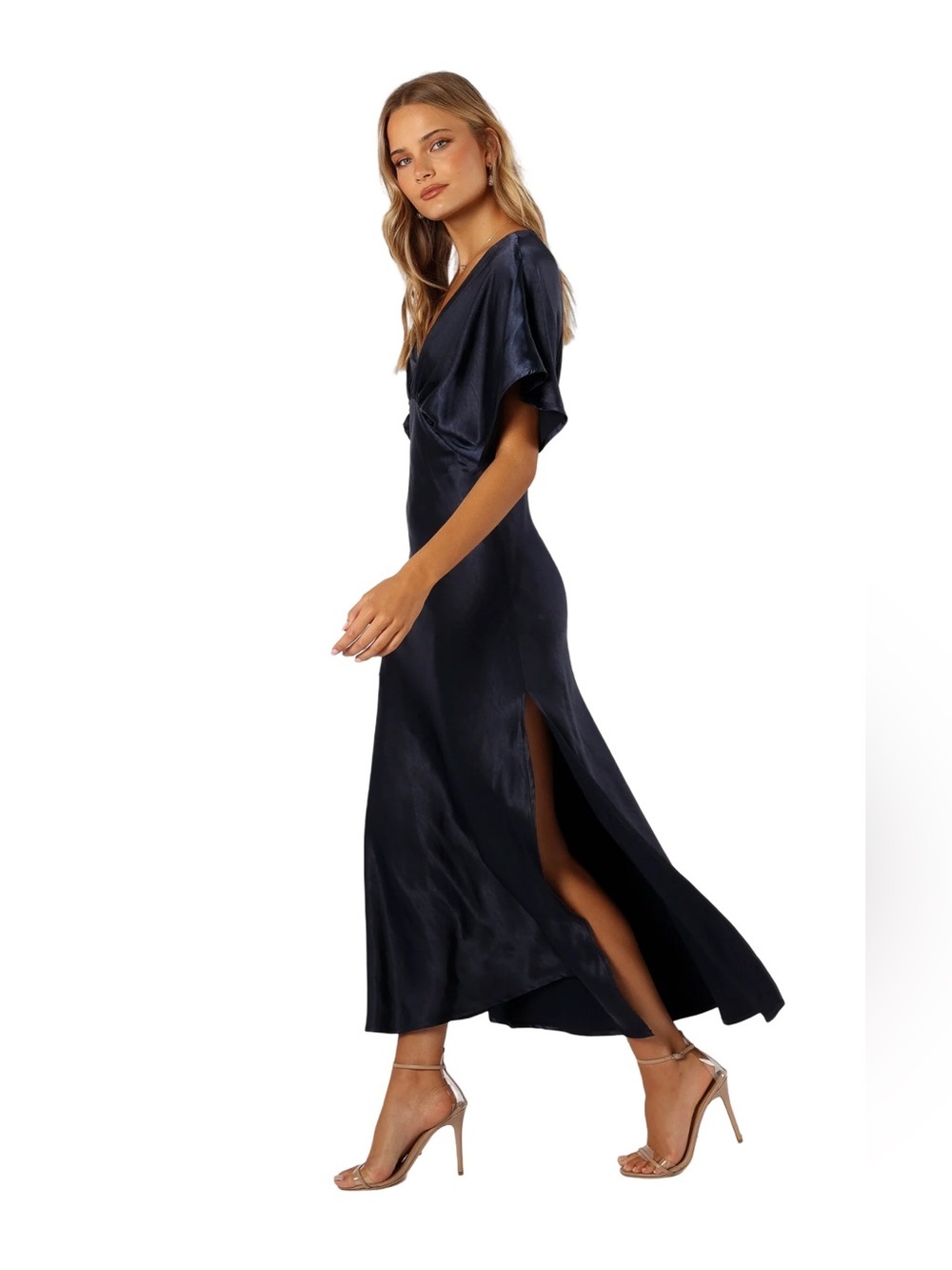 Petal & Pup Midnight Blue Midi Dress